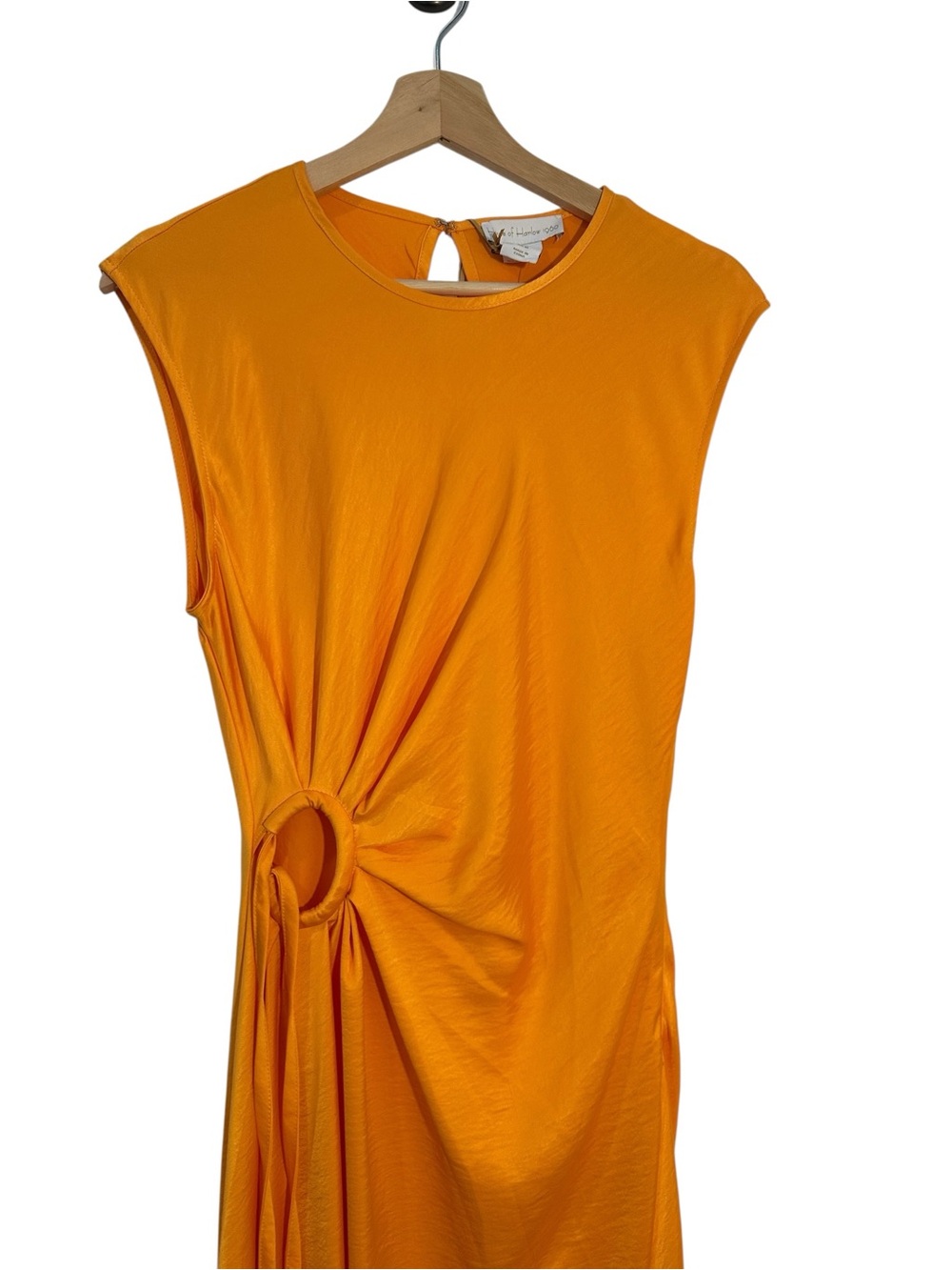 House of Harlow Sleeveless Orange Twist-Ring Maxi Dress - Picture 6 of 14